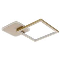 Eglo Instelbare led plafondlamp Gafares vierkant - goud 900424 - thumbnail