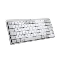 Logitech MX Mechanical Mini voor Mac, Draadloos Verlicht Mini-Toetsenbord, Stille Tactiele Toetsen, Concave Toetsen met Achtergrondverlichting, Bluetooth/USB-C, Apple/iPad, QWERTY US Intl - Pale Grey