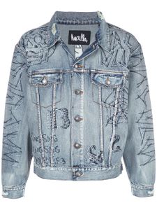 Haculla veste Tatted en denim - Bleu