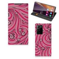 Samsung Galaxy Note 20 Ultra Bookcase Swirl Pink - thumbnail