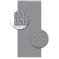 Vliegengordijnenexpert Kunststof Monza zwart-zilver - 92x210cm