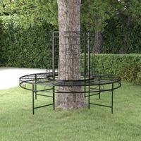 Boombank rond 137 cm staal zwart