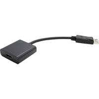 Value 12.99.3134 DisplayPort-kabel DisplayPort / HDMI Adapterkabel DisplayPort-stekker, HDMI-A-bus 0.15 m Zwart