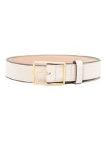 Tory Burch ceinture en cuir verni - Blanc