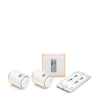 Netatmo slimme thermostaat & 2 slimme radiatorkranen set