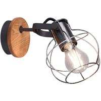 LED Wandspot - Trion Madrid - E27 Fitting - 1-lichts - Rond - Mat Zilver - Aluminium