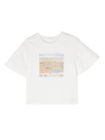 Chloé Kids t-shirt en coton biologique à logo imprimé - Blanc - thumbnail