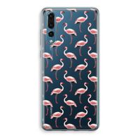 Flamingoprint groen: Huawei P20 Pro Transparant Hoesje