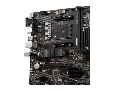 MSI A520M PRO Moederbord Socket AMD AM4 Vormfactor Micro-ATX Moederbord chipset AMD® A520