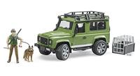 Bruder LR Defender Station met boswachter en hond