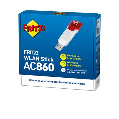AVM FRITZ!WLAN Stick AC 860 International WiFi-stick USB 3.2 Gen 1 (USB 3.0) 1.2 GBit/s