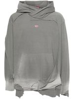 Diesel hoodie S-Strahoop-N1 à effet usé - Gris