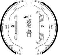 Remschoenset, parkeerrem ATE, u.a. für Mercedes-Benz