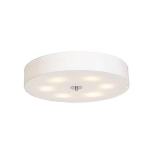 QAZQA Landelijke plafondlamp wit 70 cm - Drum