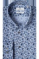 Thomas Maine Bari Tailored Fit Overhemd blauw, Motief