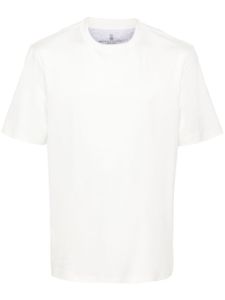 Brunello Cucinelli t-shirt en coton à col rond - Blanc