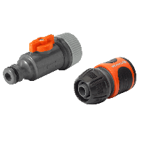 Gardena 1989-20 waterslangkoppeling Oranje, Grijs 2 stuk(s)