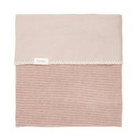Koeka baby ledikantdeken Vik flanel 100x150 cm grey pink