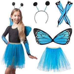 Boland Verkleed set vlinder - 4-delig - blauw - kinderen   -