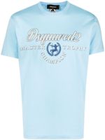 DSQUARED2 t-shirt en coton à logo imprimé - Bleu