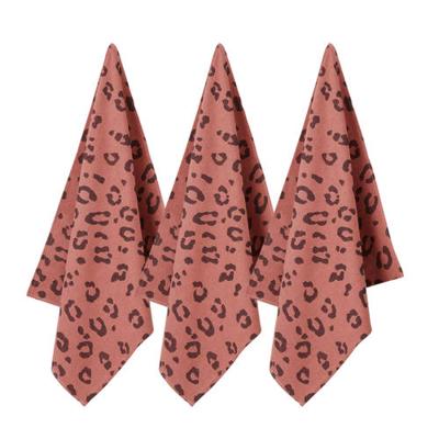 wehkamp home theedoek mini panter (65x60 cm) (set van 3)