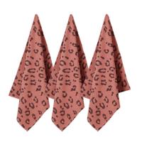 wehkamp home theedoek mini panter (65x60 cm) (set van 3)