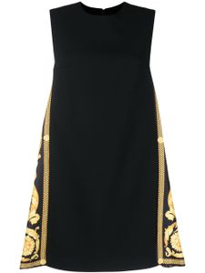 Versace robe courte Barocco - Noir