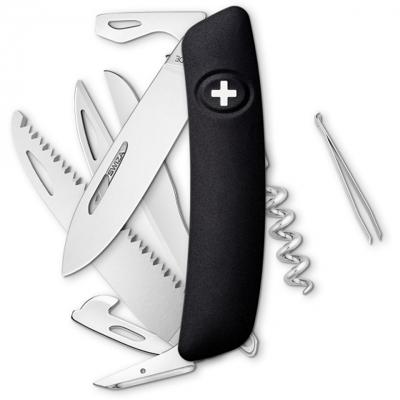 Swiza zakmes D09 Box unisex 95 x 29 x 21 mm RVS zwart