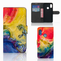 Hoesje Xiaomi Mi A2 Lite Watercolor Dark - thumbnail