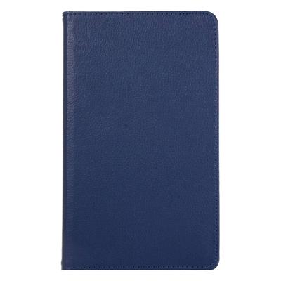 Shop4 - Samsung Galaxy Tab A 8.0 (2019) Hoes - Rotatie Cover Lychee Donker Blauw Shop4 - Samsung Galaxy Tab A 8.0 (2019) Hoes - Rotatie Cover Lychee Donker Blauw