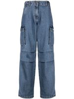 Coperni pantalon cargo ample à taille haute - Bleu