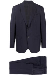 Zegna costume à veste à simple boutonnage - Bleu