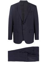 Zegna costume à veste à simple boutonnage - Bleu - thumbnail