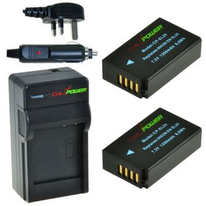 2 x EN-EL20 accu's voor Nikon - Charger Kit + car-charger - UK version