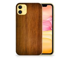 Apple iPhone 11 Bumper Hoesje Donker Hout
