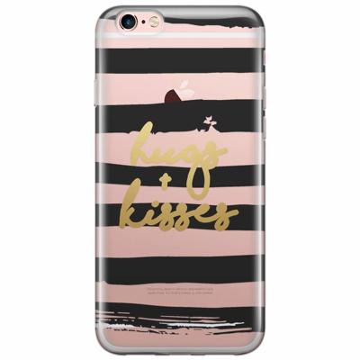 iPhone 6/6s transparant hoesje - Hugs & kisses