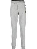 Philipp Plein pantalon de jogging à plaque logo - Gris