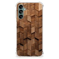 Stevig Telefoonhoesje voor Samsung Galaxy A24 Wooden Cubes - thumbnail