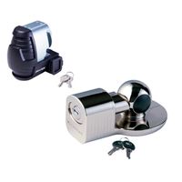 Masterlock Universal Trailer Coupler Lock - Zinc, nickle plated body - Front Keyw - 377EURDAT - thumbnail