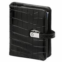 1311-06 Pocket organizer croco zwart