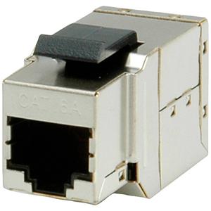 ROLINE Cat.6a Keystone Modular Coupler, shielded netwerkkabel Zilver