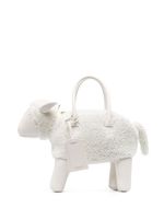 Thom Browne sac cabas Sheep Bag en peau lainée - Blanc - thumbnail