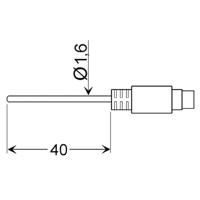 Greisinger GLF 401 MIN Luchtsensor -25 tot 70 °C Sensortype Pt100