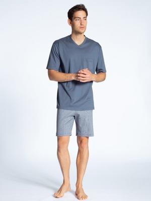 Calida Calida herenpyjama 41167 kort 457 blauw