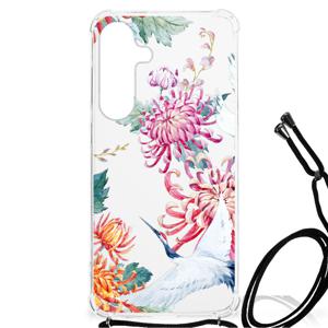 Samsung Galaxy S24 Plus Case Anti-shock Bird Flowers