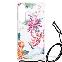 Samsung Galaxy S24 Plus Case Anti-shock Bird Flowers - thumbnail