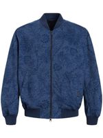 ETRO veste bomber à motif en jacquard - Bleu