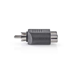 Nedis CAGB24940BK tussenstuk voor kabels RCA 2x RCA Female Zwart