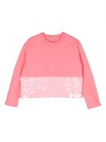 Marni Kids sweat en coton à sequins - Rose - thumbnail