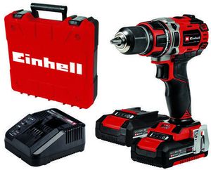 Einhell TP-CD 18/50 Li BL (2x2,0Ah) 4513896 Accu-schroefboormachine 18 V 2 Ah Li-ion Brushless, Incl. 2 accus, Incl. lader, Incl. koffer